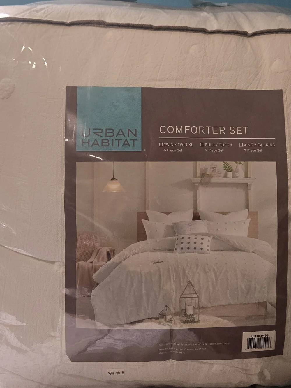 Urban Habitat White Tufted Comforter Set - Classic White